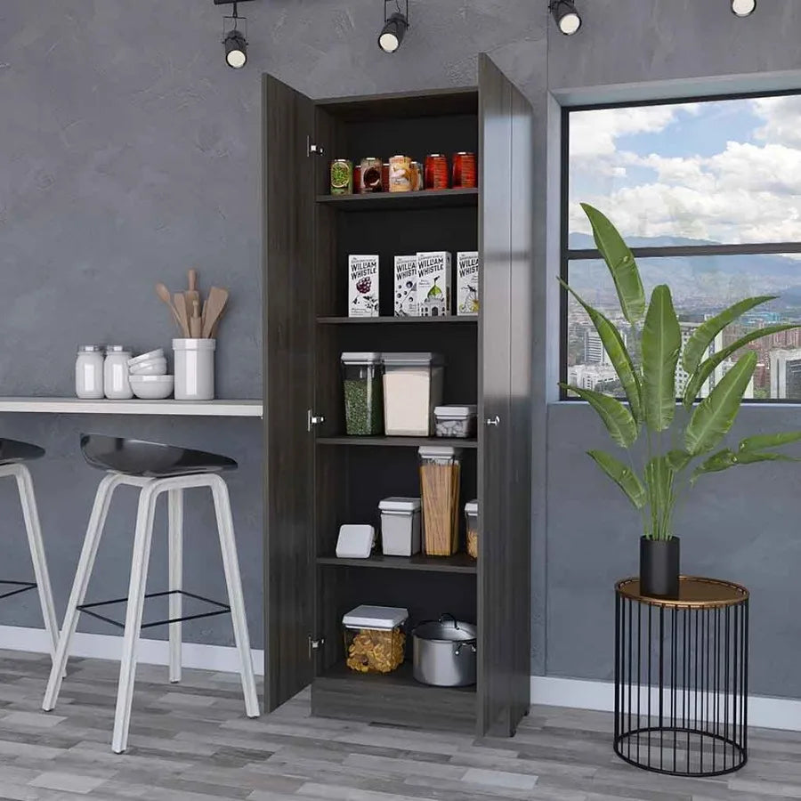Virginia Double Door Storage Cabinet Five Shelves