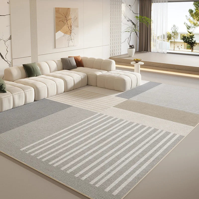 European Luxury Carpet for Living Room Bedroom, Large Area Rug Indoor Outdoor, Non-Slip Tatami Mat Floor Cover