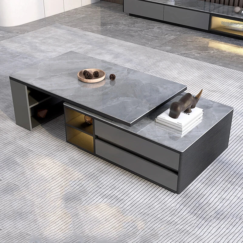 Drawers Luxury Coffee Table Living Room Adjustable Cheap Designer Coffee Table Modern Center Mesa Auxiliar Postmodern Furniture