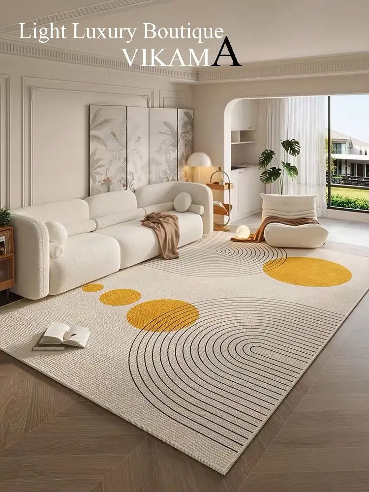 Modern Rug Living Room Carpet Light Luxury Premium Sofa Coffee Table Washable Erasable Household Floor Mats Simple Bedside Floor